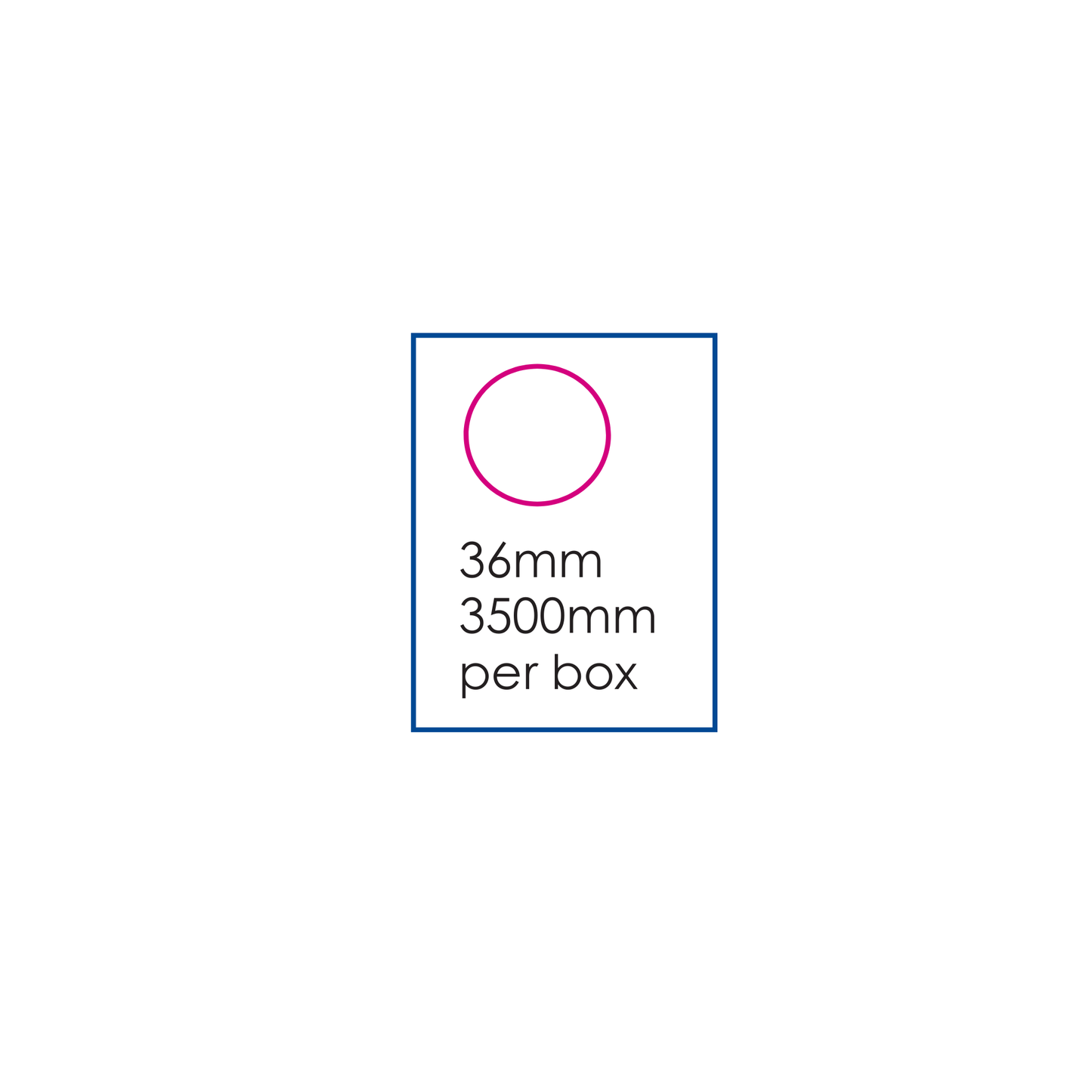 Box bollini/etichette tico A4 36mm 3500pz