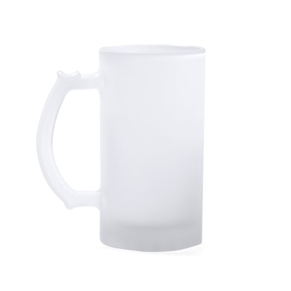 Boccale da Birra Personalizzato 500ml — Vetro Borosilicato Effetto Ghiaccio