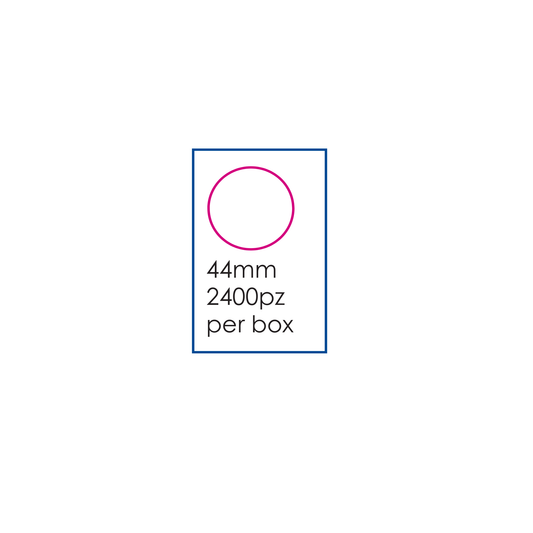 Box bollini/etichette tico A4 44mm 2400pz