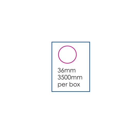 Box bollini/etichette tico A4 36mm 3500pz