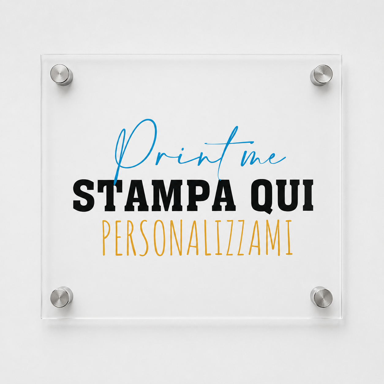 Targa in Plexiglass Personalizzata
