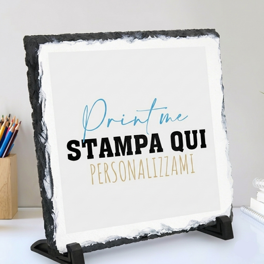 Fotoquadro in Ardesia Personalizzato — 9x14 cm / 15x20 cm