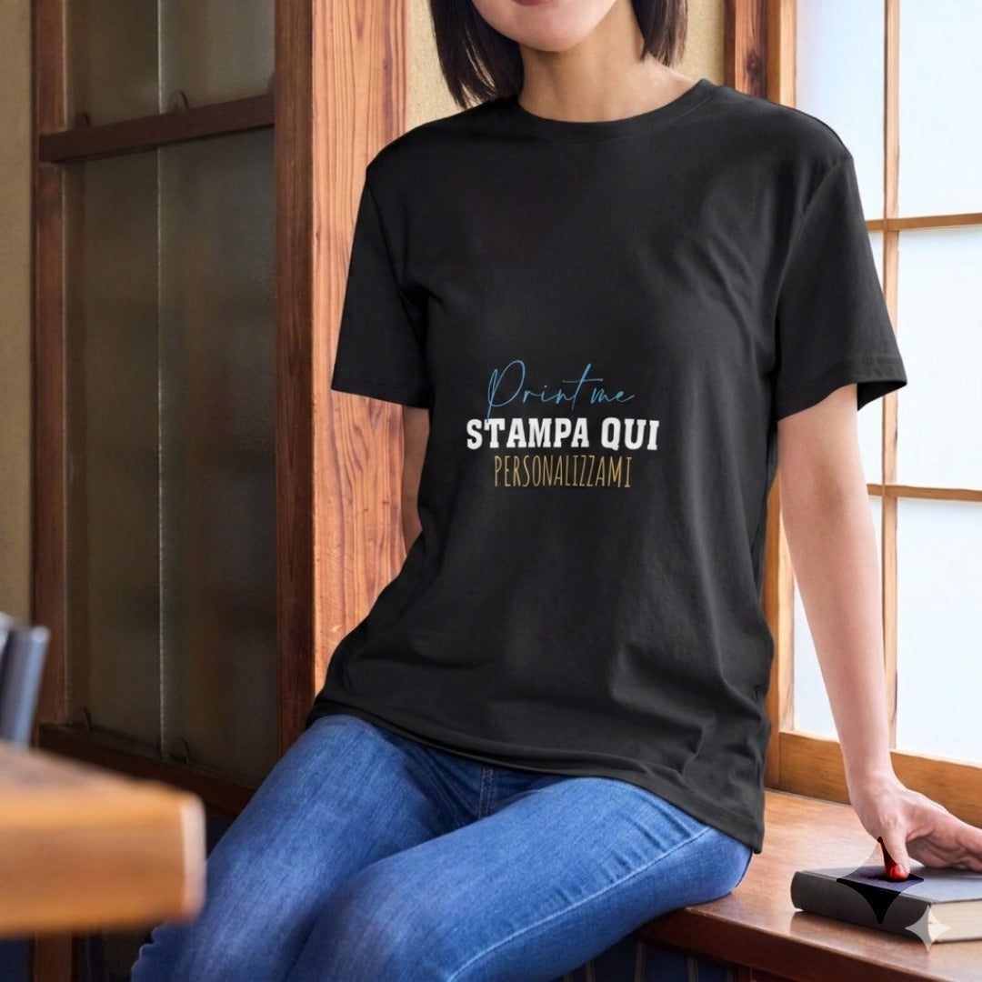 T-Shirt Personalizzata — Stampa Lato Cuore e Schiena formato A4