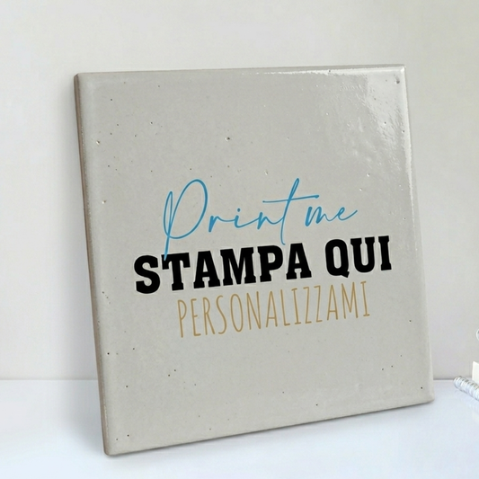Mattonella in Ceramica Personalizzata 15x15 cm — Stampa con la Tua Foto