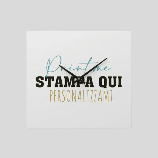 Orologio da parete Personalizzato in Alluminio 15x20 cm