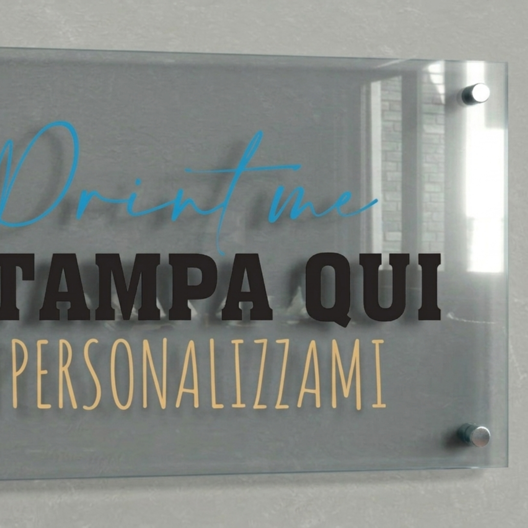 Targa in Plexiglass Personalizzata